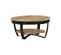 vidaXL Table basse Bois massif de manguier 65 x 32 cm