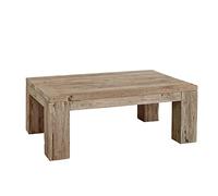 Table Basse - Bois Massif de Teck Brut recyclé (Bois Naturel) - Bassano