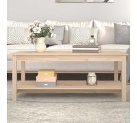 Table basse Bois massif en pin contemporaine de salon Moderne Salon vidaXL vidaX