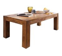 FineBuy Table Basse 110x60x40 cm Bois Massif Sheesham Rectangulaire