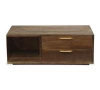 Table Basse Design "Firmin" 110m Marron & Or