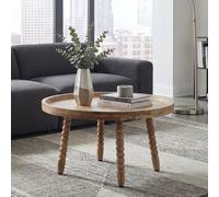 Table basse bois massif Table canapé 60cm ronde Table d'appoint design salon