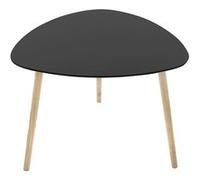 Table d appoint ""Mileo"" noir 60x60cm - Atmosphera createur d'interieur