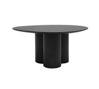 Table basse design bois noir L78 cm HOLLEN