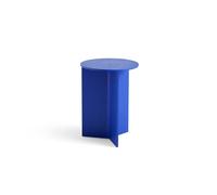 Table Basse Bois Slit Ronde Ø35 Bleu Vif
