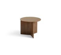 Table Basse Bois Slit Ronde Ø45 Noyer Noyer