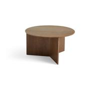 Table Basse Bois Slit Ronde Ø65 Noyer Noyer