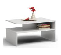 Top E Shop Topeshop ŁAWA Boston Biel Coffee/Side/End Table Coffee Table Free-Form Shape 2 Leg(s)
