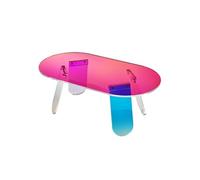 VEVOR Table basse d'appoint en acrylique irisé 95×50×35 cm 12 mm 25 kg