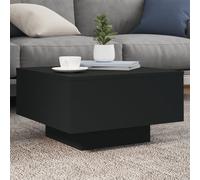 vidaXL Table basse noir 80x80x31 cm bois d'ingénierie 836582