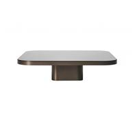 Table basse Bow No. 5 100x100x25cm base 33x25cm