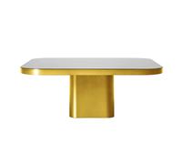 Table basse Bow No. 6 WxDxH 100x70x37cm/base 53x53cm