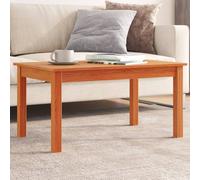 Table basse brun cire 80x50x40 cm pin massif