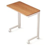 Table Basse C Form Pliable, Support pour Ordinateur Portable, Table d'appoint pour canapé, Table de Salon Mobile en Bois, Petite Table(High,80x45cm)