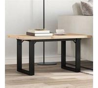 Table basse cadre en O 80x50x40,5cm bois de pin massif et acier