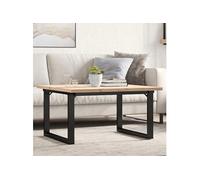 vidaXL Table basse Cadre en Y – Table d'appoint salon bois de pin massif et acier