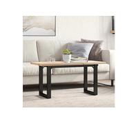 Table Basse Cadre en O, Table d'Appoint, Bout de Canapé, Meuble de Salon Salle de Séjour, 90x40x45,5cm Bois de Pin 3282730