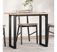 Table Basse Cadre en Y Table d'Appoint Salon Bois de Pin Massif et Acier vidaXL