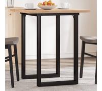 Table Basse Cadre en Y Table d'Appoint Salon Bois de Pin Massif et Acier vidaXL