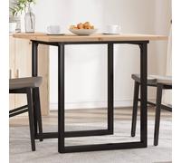 Table Basse Cadre en Y Table d'Appoint Salon Bois de Pin Massif et Acier vidaXL