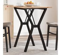 Table Basse Cadre en Y Table d'Appoint Salon Bois de Pin Massif et Acier vidaXL