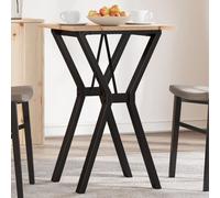 Table Basse Cadre en Y Table d'Appoint Salon Bois de Pin Massif et Acier vidaXL