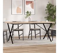 Table Basse Cadre en Y Table d'Appoint Salon Bois de Pin Massif et Acier vidaXL