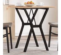 Table Basse Cadre en Y Table d'Appoint Salon Bois de Pin Massif et Acier vidaXL