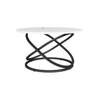 Table basse Calgary, 79.5x46cm avec une grande surface de travail, Blanc, Vicco 41527