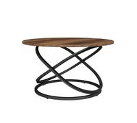Vicco Table Basse Calgary, Bois Antique/Noir, 79.5 x 62 cm avec Grande Surface de Travail
