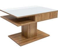 Table basse Campo 80x60 blanc/chêne Wotan