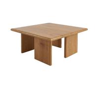 Table basse carré effet chêne
