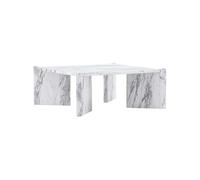 - Table basse carré Rogaland marbre blanc
