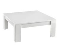 DENAE - Table Basse Carrée 100cm Laquée Blanc Brillant - Altobuy Blanc