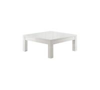 DEYTON - Table Basse Carrée 100cm Laquée Blanc Brillant - Altobuy Blanc