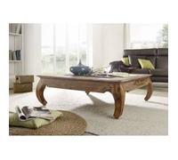 Table basse carrée 120x120cm - Bois massif de palissandre laqué - Inspiration Ethnique-Coloniale - OPIUM 633