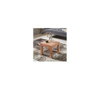 WOHNLING Table Basse en Bois Massif Acacia 45 cm de Large Salon Style campagnard Design Table naturbraun