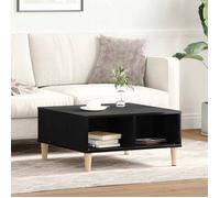 vidaXL Table basse carrée 60 x 60 x 30 cm chêne noir bois d'ingénierie