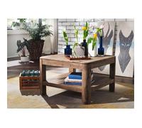 Table basse carrée 70x70cm - Bois massif de palissandre teinté (Smoked Cherry) - TORONTO 106