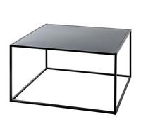 Table basse carrée 70x70x40 cm en métal noir - MACEIO