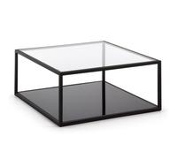 Table basse carrée Blackhill 80 x 80 cm, noire