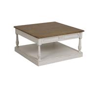 Table basse carrée - Bois - Blanc - Interior's