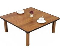 Table basse carrée de style japonais, table basse et d'étude, petite pour chambre à coucher, baie vitrée, salon de thé, 70 x 70 cm