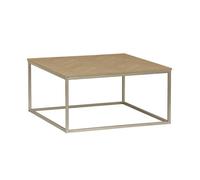 Table basse carrée effet bois décor chevrons Budapest