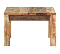 Table basse carrée en bois recyclé - 55 x 55 x 35 cm - Style maison de campagne - Robuste - Avec plateau stable - Pour vases, paniers à fruits, tables et tables basses