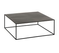 Table Basse Carrée en Métal ""Lovra"" 80cm Noir
