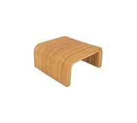 sweeek Table basse carrée en rotin naturel 110cm bords arrondis L 80 x P 80 x H 40cm Bois