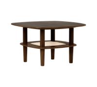 Table Basse Carrée Lisse Umage Together 60 en Chêne Foncé