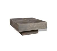Table basse carrée Marron foncé Bois massif de manguier
