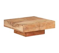 Table basse carrée marron style antique en manguier vidaXL